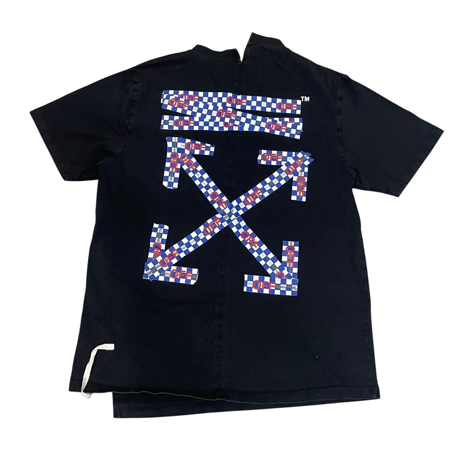 Y2k Off White Graphic T Shirt Mens M Virgil Abloh Streetwear